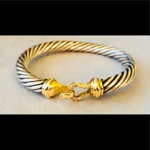 David Yurman Sterling/18 kDiamond bracelet